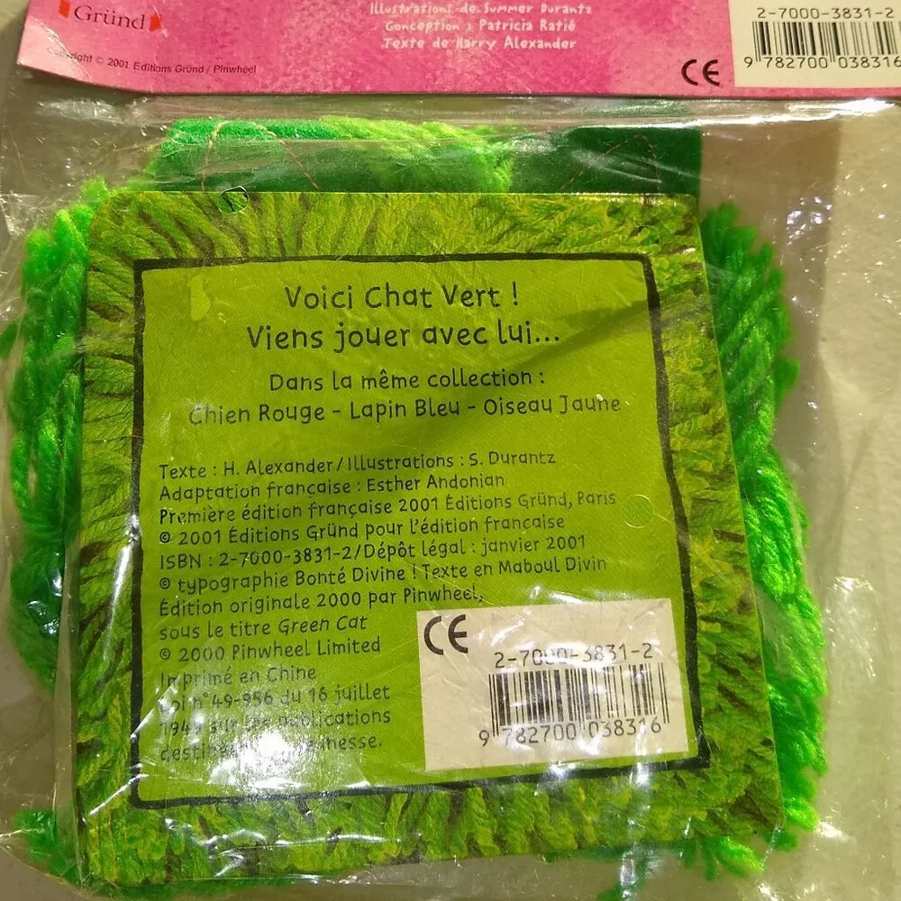 Chat vert  by Harry Alexander 2001 French New Board book